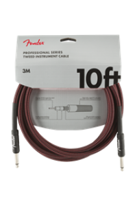 Fender Professional Series Instrument Cable 10'- Red Tweed